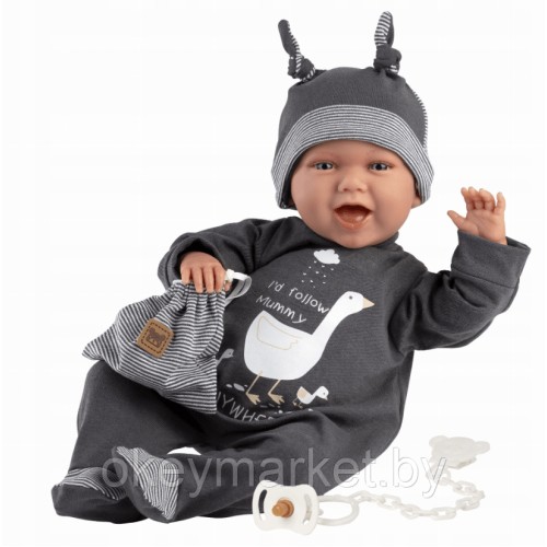 Кукла мягконабивная озвученная Llorens Mimo 42см , 74107