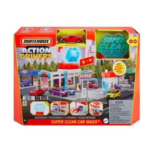 Matchbox, настоящие приключения-автомойка, комплект