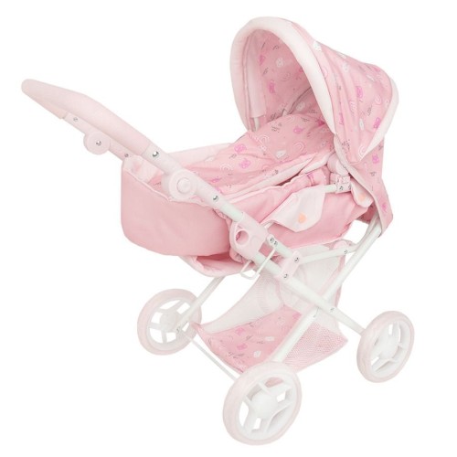 Smiki, Happy Cat, глубокая тележка для кукол, розовый