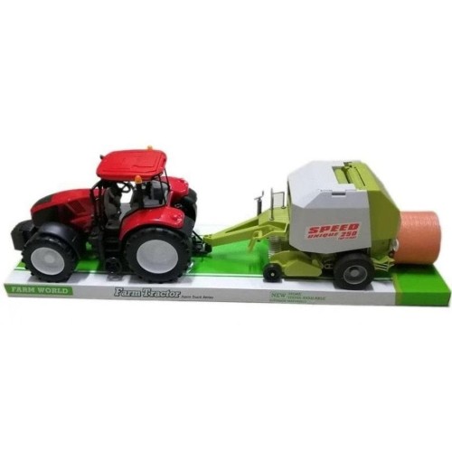 Macyszyn Toys, трактор с сельскохозяйственной машиной и сеном