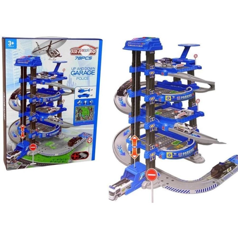 Lean Toys, полицейская парковка, 4 уровня, 1: 64