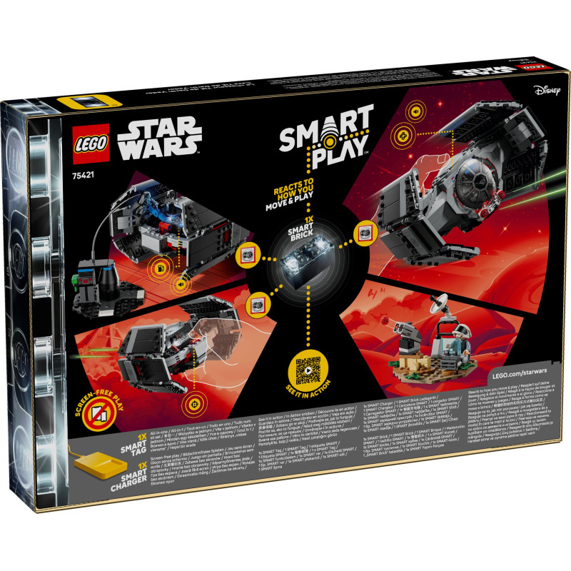 75421 LEGO Star Wars SMART Play Истребитель TIE Дарта Вейдера