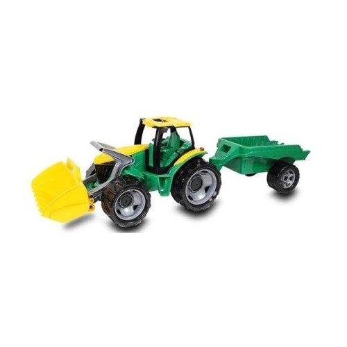 Лена, гигантский трактор с прицепом и бульдозером