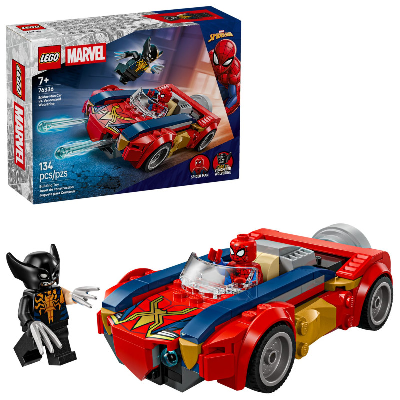 76336 LEGO Marvel Spider-Man Веномизированный Росомаха с машиной Человека-паука