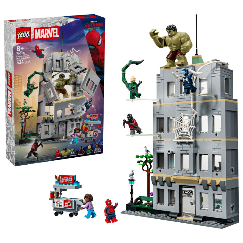 76350 LEGO Marvel Spider-Man Человек-паук против Халка: Эпическое столкновение