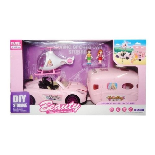 Swede, кукольный автомобиль с прицепом