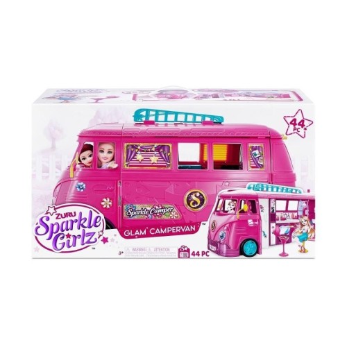 Sparkle Girlz, Glam Campervan, ретро Кемпер с аксессуарами, автомобиль, 44 предмета
