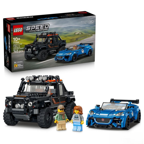 77264 LEGO Speed Champions Jaguar Project 7 и Land Rover Defender