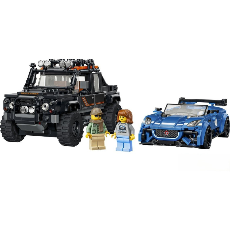 77264 LEGO Speed Champions Jaguar Project 7 и Land Rover Defender