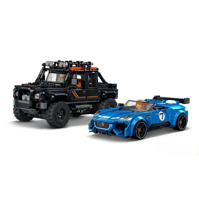 77264 LEGO Speed Champions Jaguar Project 7 и Land Rover Defender