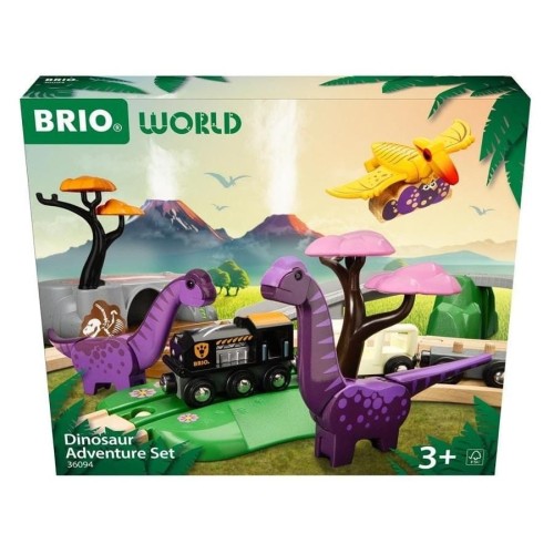 Brio World, Dino, приключение, поезд для перевозки динозавров, железная дорога с фигурками
