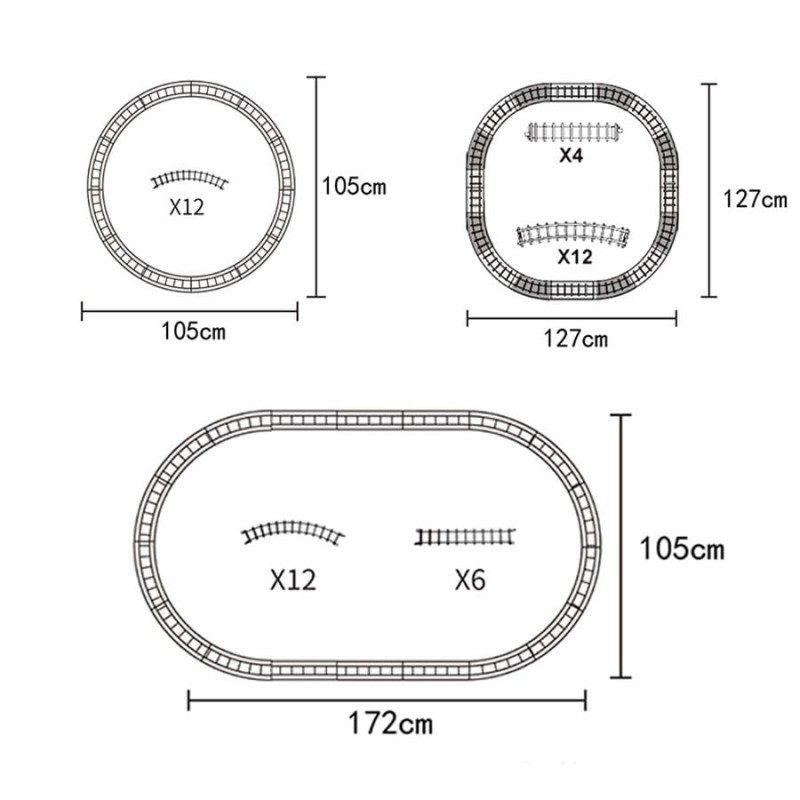 Fenfa, классическая железная дорога с дистанционным управлением, водяной пар, свет и звук