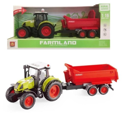 Аскато, трактор с прицепом, сельскохозяйственный автомобиль, 1: 16