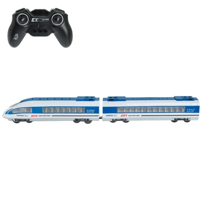 Поезд экспресс, железная дорога со светом