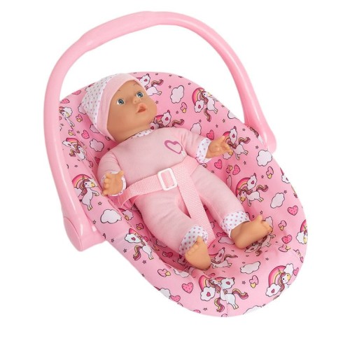 Смайлики, детская кукла в кресле, единороги