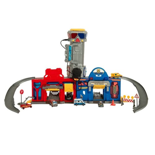 City Action, полиция и пожарная служба, гараж с транспортными средствами и рациями-такие, свет и звук