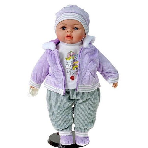 Adar, кукла с польским звуком, единорог, фиолетовый, 45 см