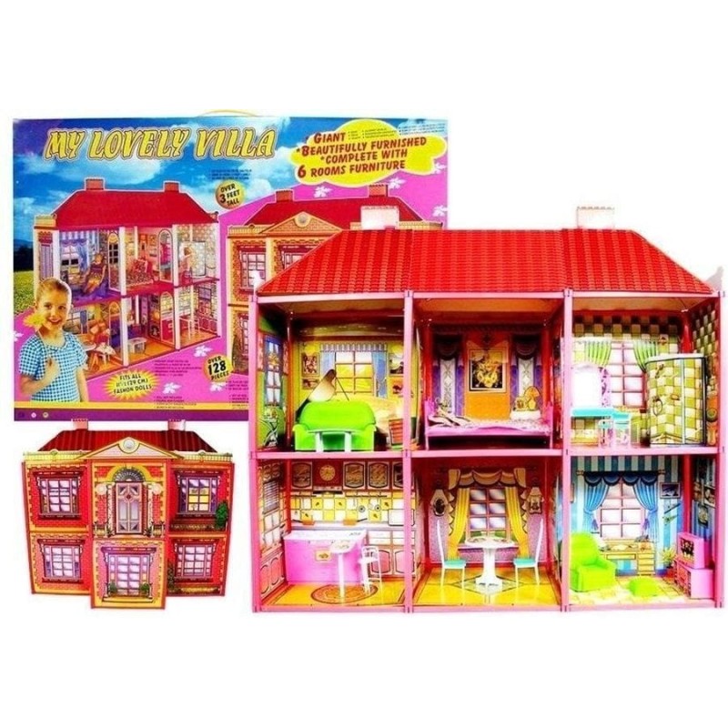 Lean Toys, кукольный домик, набор аксессуаров