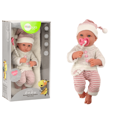 Lean Toys, детская кукла с соской, 35 см