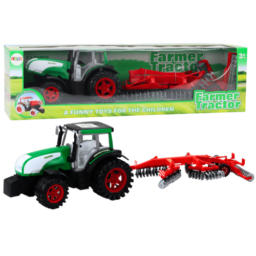 Lean Toys, трактор, трактор с прицепом, сельскохозяйственный автомобиль