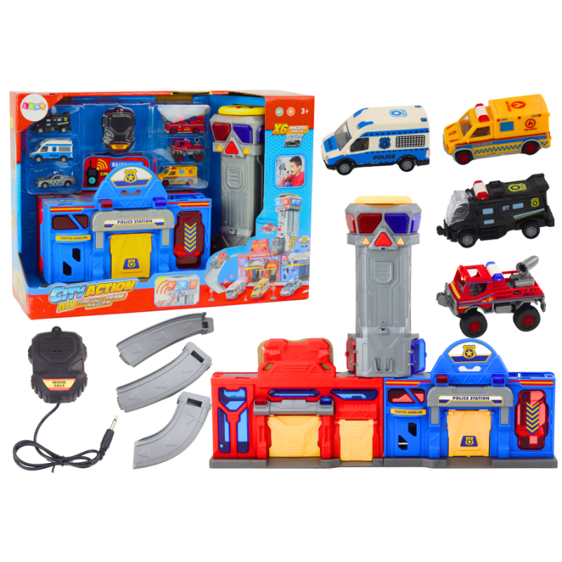 Lean Toys, полицейский командный центр, комплект аварийных машин