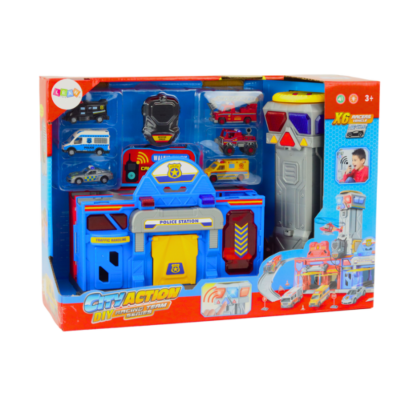 Lean Toys, полицейский командный центр, комплект аварийных машин