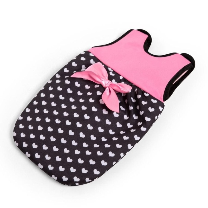 Bayer Design, Xeo Combi, глубокая Кукольная коляска, туристический комплект, сумка и аксессуары, черный и розовый