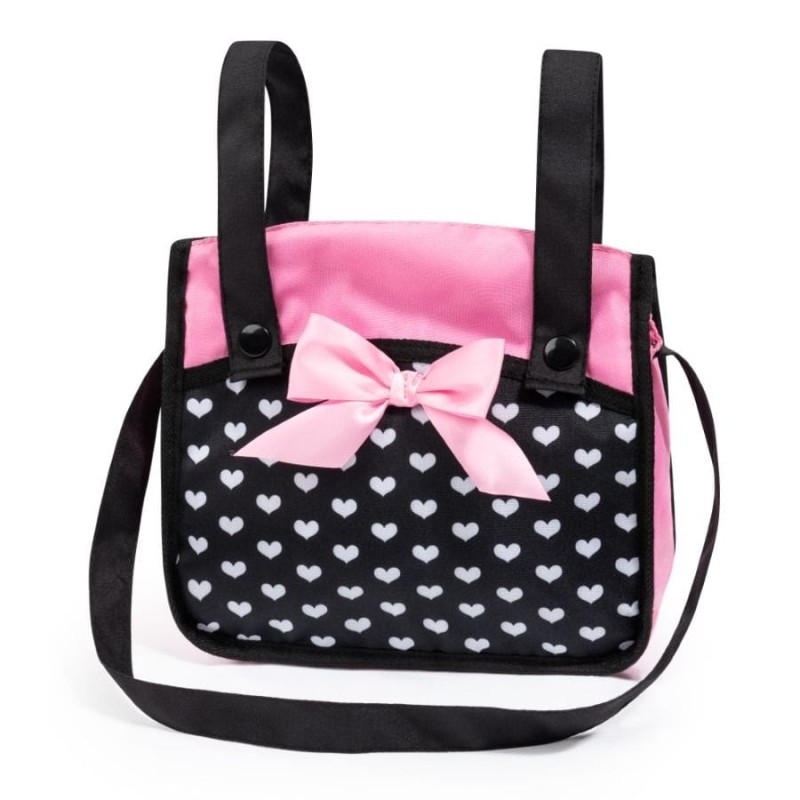 Bayer Design, Xeo Combi, глубокая Кукольная коляска, туристический комплект, сумка и аксессуары, черный и розовый