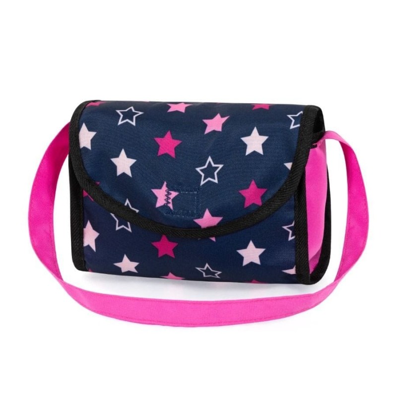 Bayer Design, Jogger Duo, двойная Кукольная коляска с сумкой, темно-синий и розовый с феей