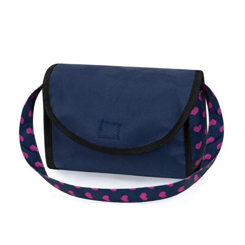 Bayer Design, Jogger Duo, двойная Кукольная коляска с сумкой, темно-синий и розовый с единорогом