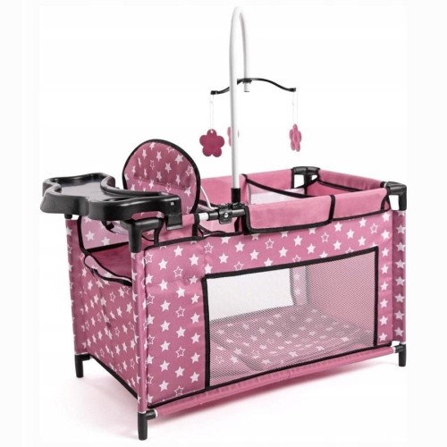 Bayer Design, кукольная кровать для путешествий с каруселью, Розовая звезда