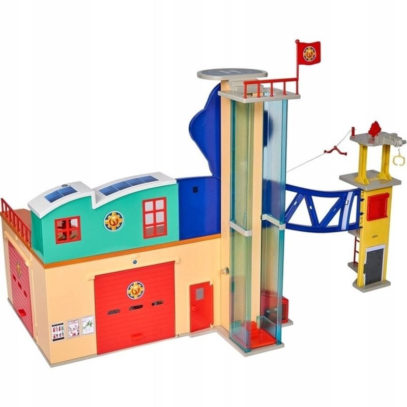 Simba, Пожарный Сэм, пожарная часть XXL, комплект с транспортными средствами и аксессуарами