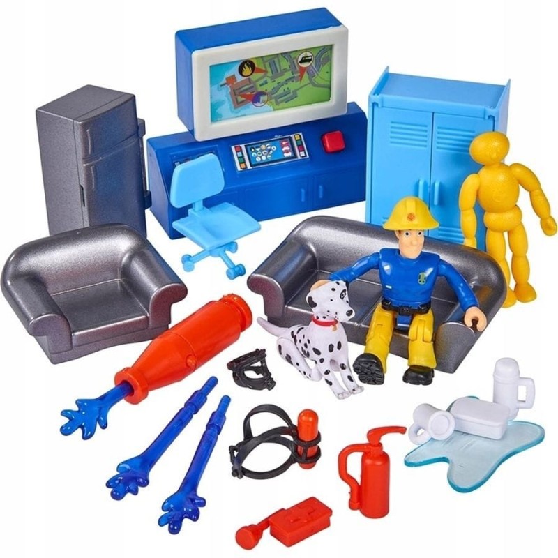 Simba, Пожарный Сэм, пожарная часть XXL, комплект с транспортными средствами и аксессуарами