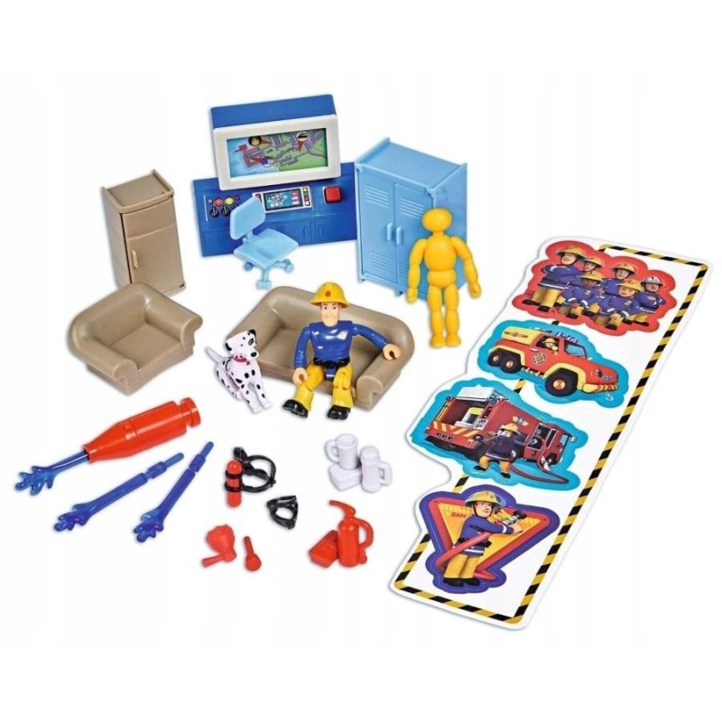 Simba, Пожарный Сэм, пожарная часть XXL, комплект с транспортными средствами и аксессуарами