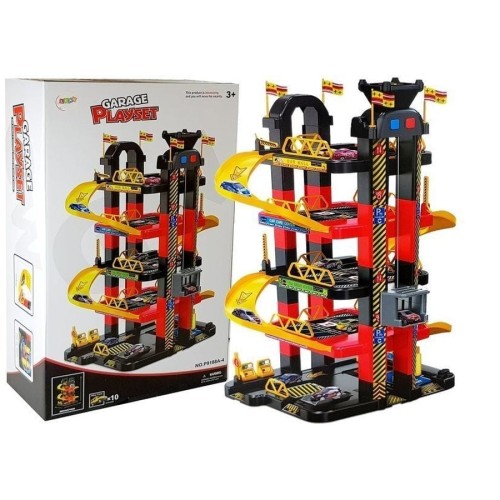 Lean Toys, 5-уровневая парковка, интерактивный комплект с транспортными средствами