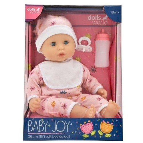 Dolls World, Baby Joy, интерактивная детская кукла, 38 см