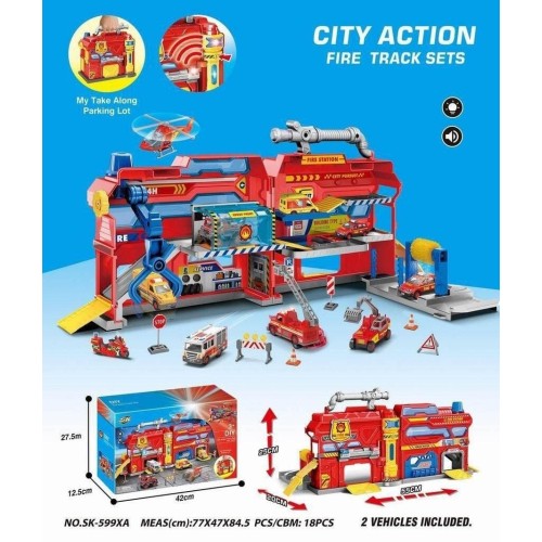 Maxik, пожарная часть, складная парковка