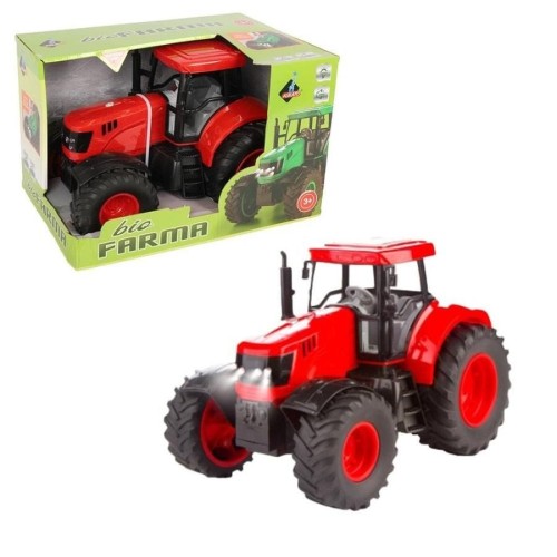 Askato, трактор, большой автомобиль, сельскохозяйственный, красный