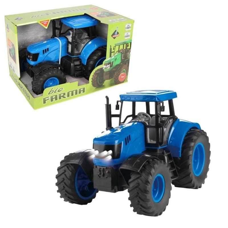 Аскато, трактор, большой сельскохозяйственный автомобиль, голубой