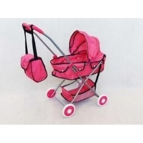 Madej, коляска глубокая для кукол, розовый
