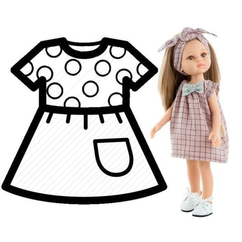 Paola Reina, кукольная одежда, 32 см