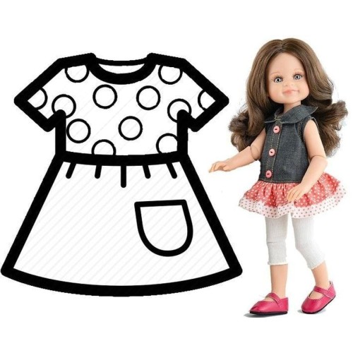 Paola Reina, кукольная одежда, 32 см