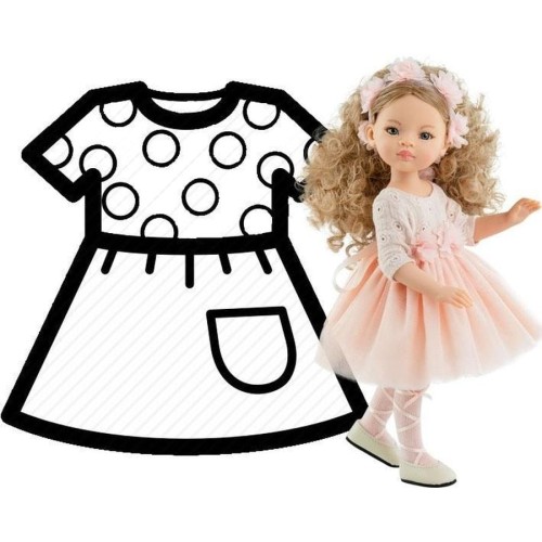 Paola Reina, - костюмчик для куклы, 32 см