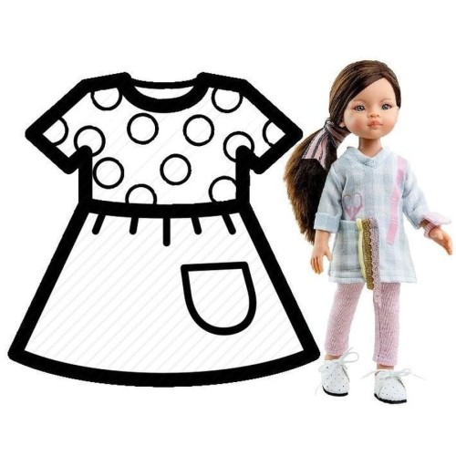 Paola Reina, кукольная одежда, 32 см