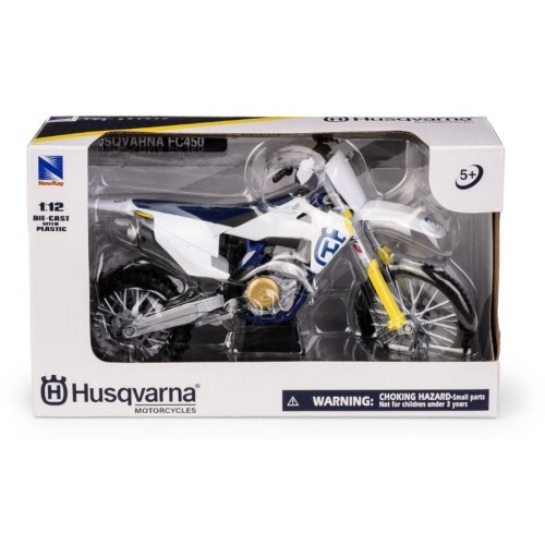 Daffi, Husqvarna FC450 2019, мотоцикл, модель, металлическая, 1: 12