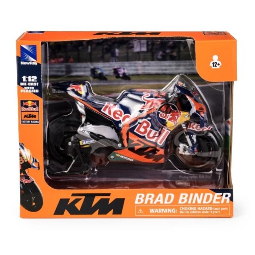 Даффи, Red Bull KTM Factory Racing Team RC16 2022 Rider: Брэд Биндер нет.33, мотоцикл, металлическая модель, 1: 12