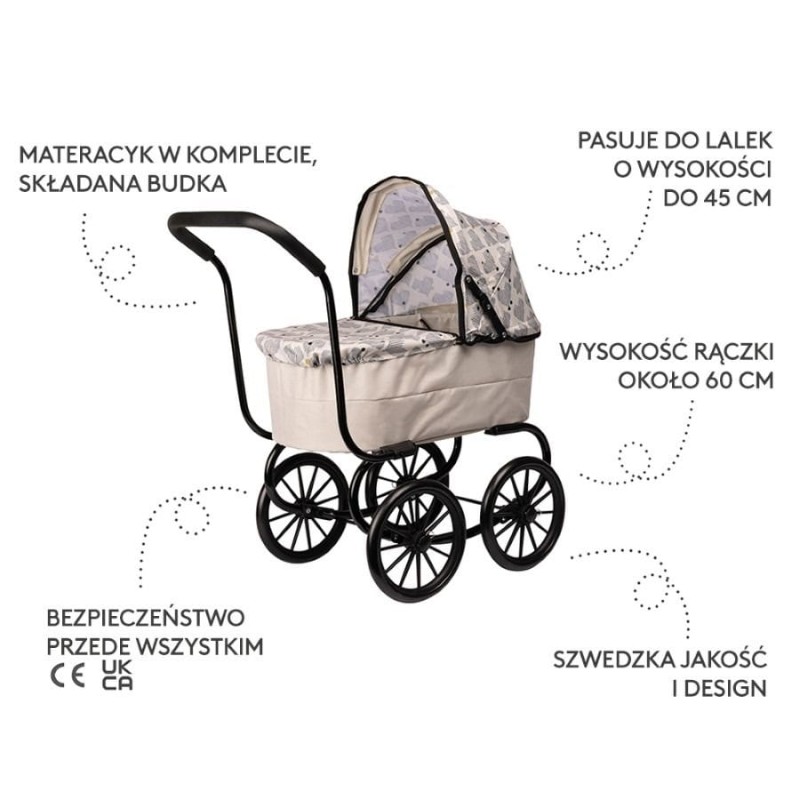 Micki, Skrallan, тележка для кукол в стиле ретро