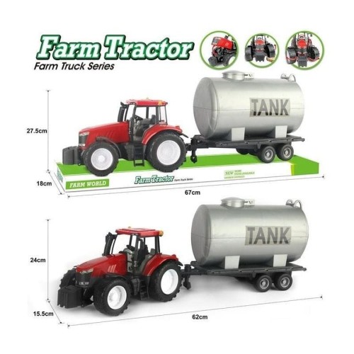 Toys, трактор с бочкой