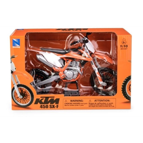Daffi, KTM 450 SX-F 2018, мотоцикл, металлическая модель, 1: 10