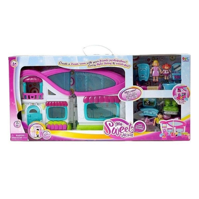 Адар, домик с фигурками и мебелью свет звук